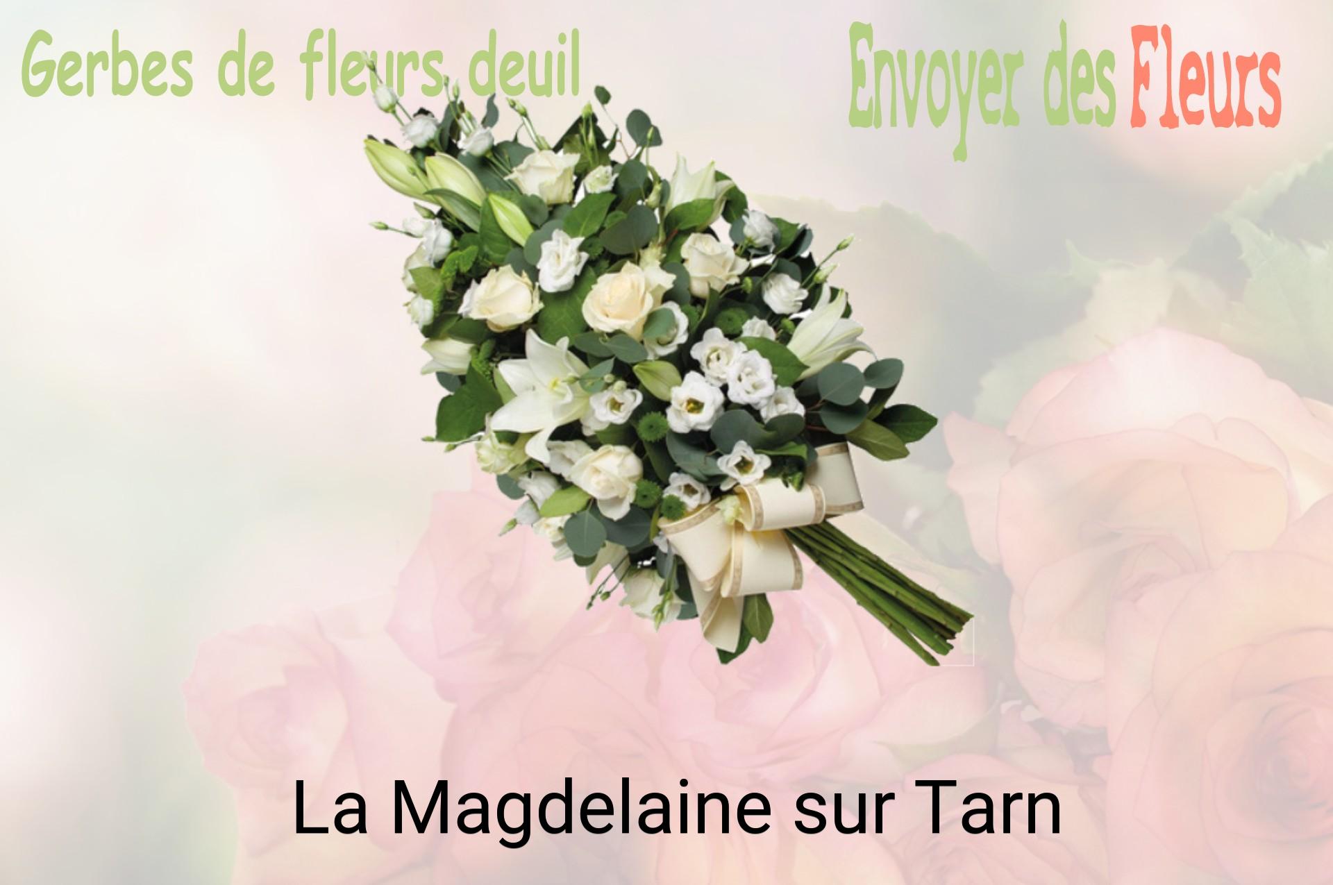 Gerbe de fleurs de deuil livrée à La Magdelaine-sur-Tarn